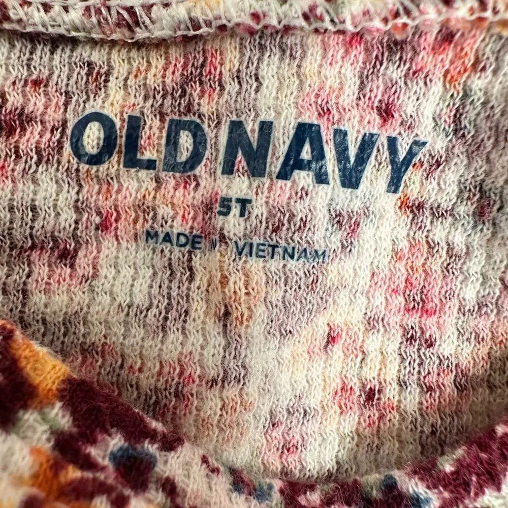 EUC Old Navy Girls Floral Long Sleeve Top - Size 5T
